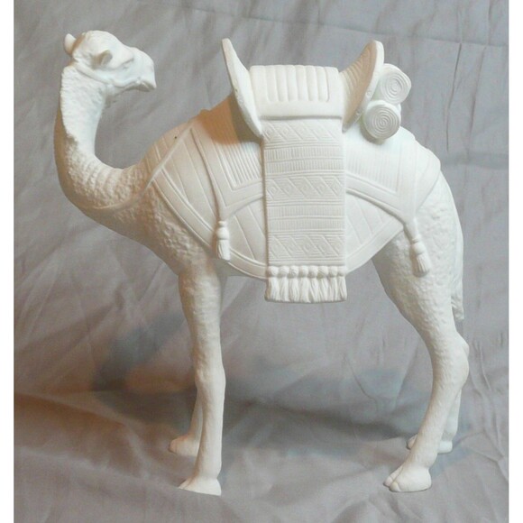 Lenox White Bisque Nativity Limited Edition Standing Camel + Trainer Bone 1991 - Picture 12 of 16